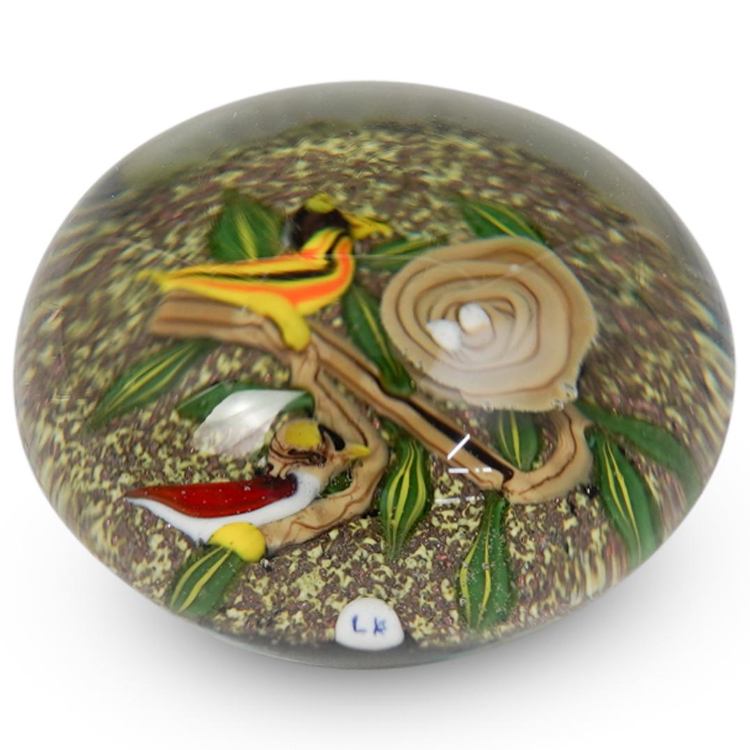 Louis Kahn Glass Paperweight (1 of 2)