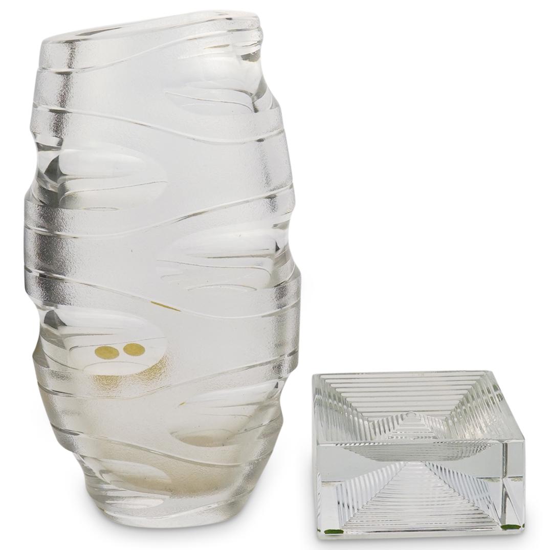 (2 Pc) Val St. Lambert Glass Grouping (1 of 6)