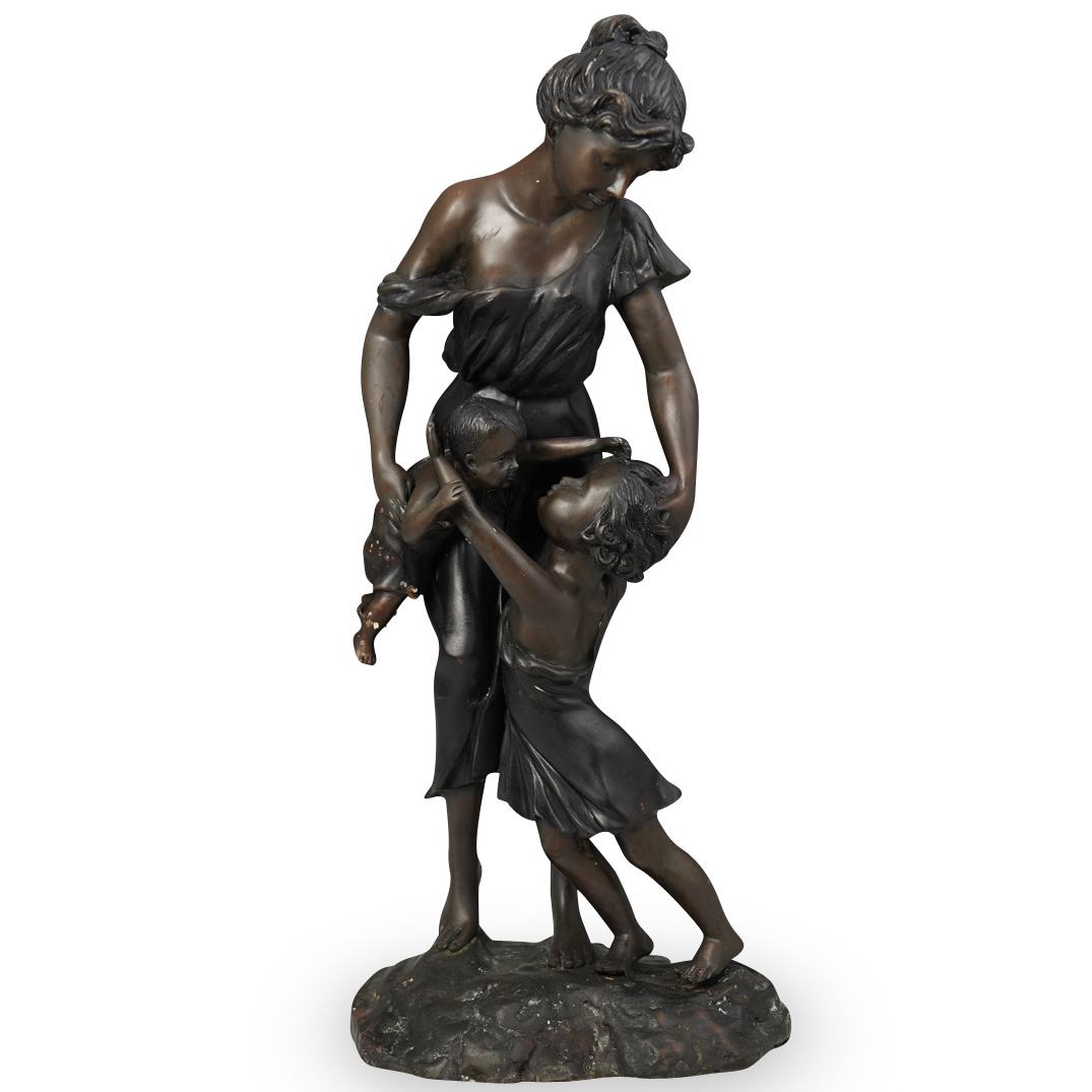 Antique Figural Bronze Statue (1 of 4)