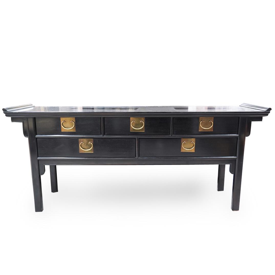 Chinese Black Lacquer Altar Table (1 of 7)