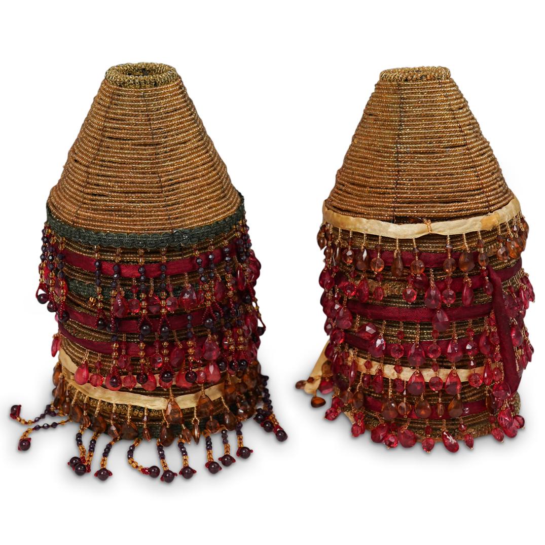 (16 PSC) Vintage Beaded Lamp Shades (1 of 3)