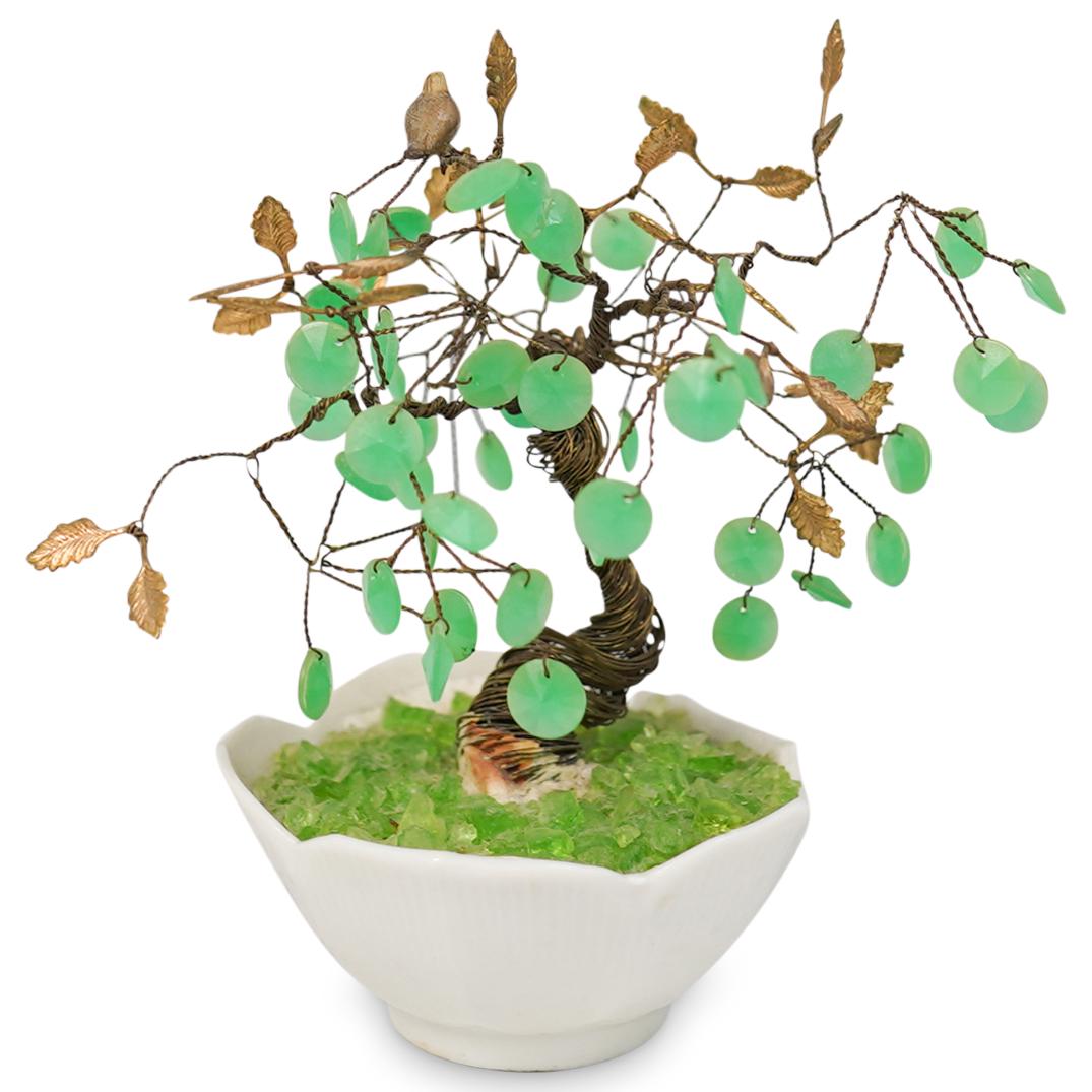 (3 Pc) Set of Chinese Faux Jade Trees (1 of 6)