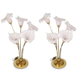 Majorie & Majorie Calla Lilies Lamps