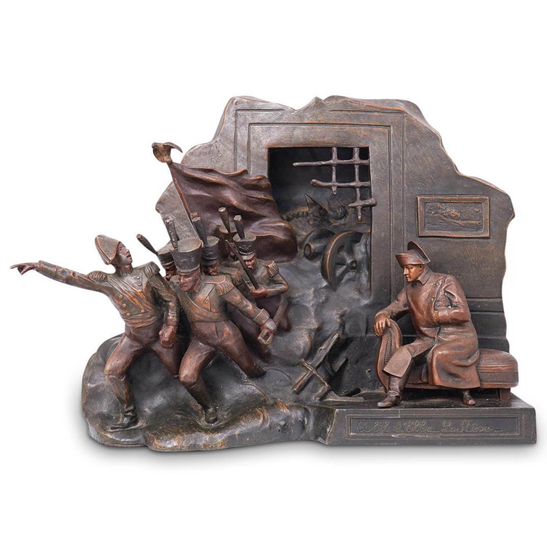 Antique L. Salesio Napoleonic Figural Lamp (1 of 6)