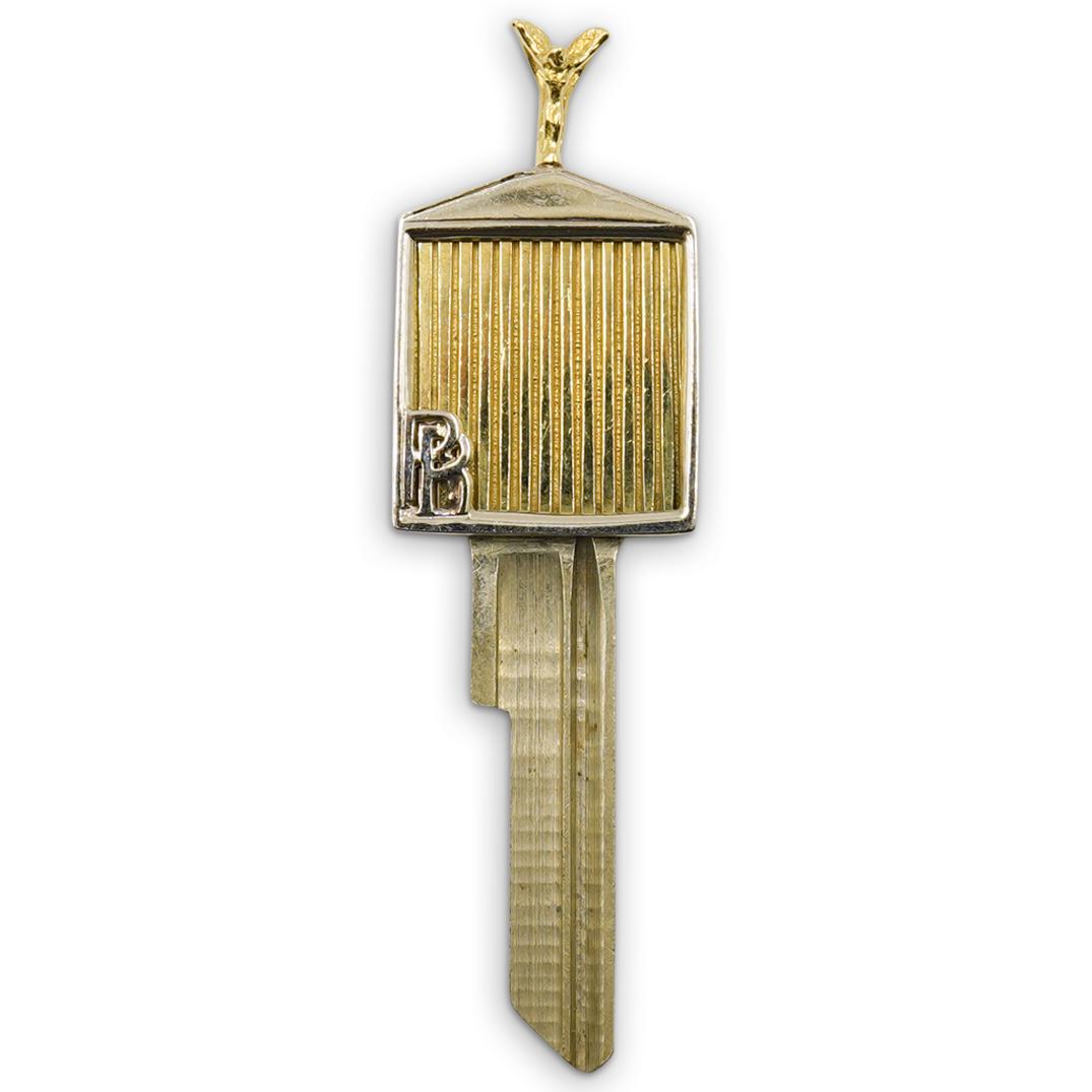 Rolls Royce Inspired 18K Gold Key Pendant (1 of 3)