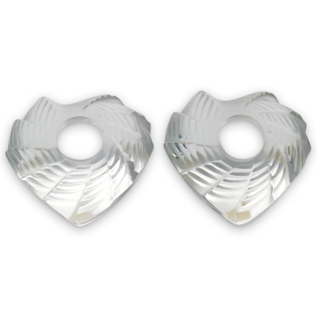 Lalique France Heart Paperweights (1 of 3)