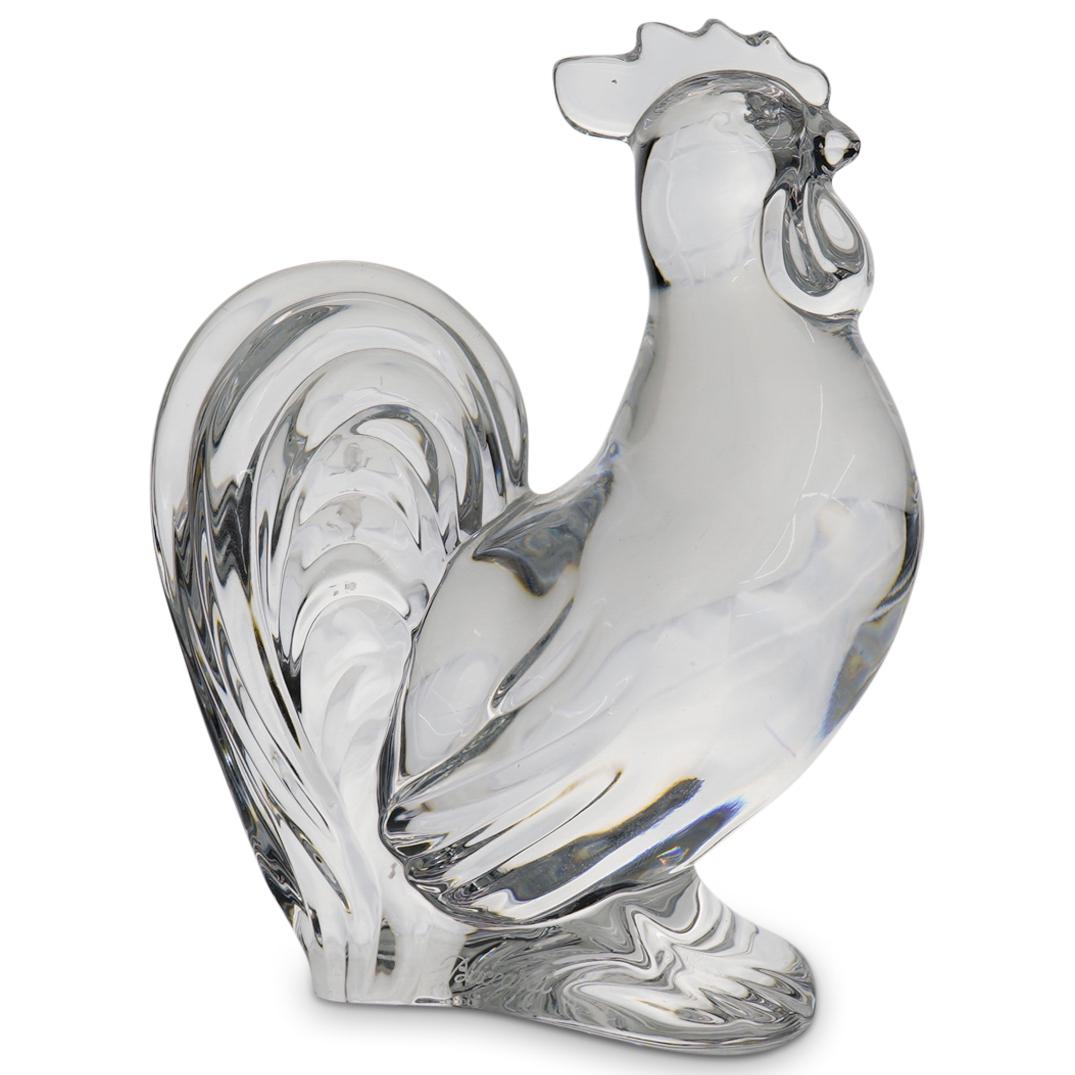 Baccarat Crystal Rooster Figurine (1 of 2)