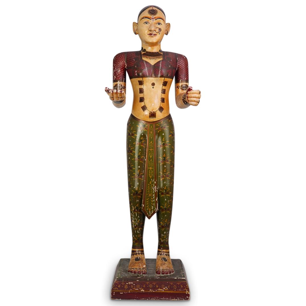 Figural Polychrome Indonesian Statue (1 of 6)