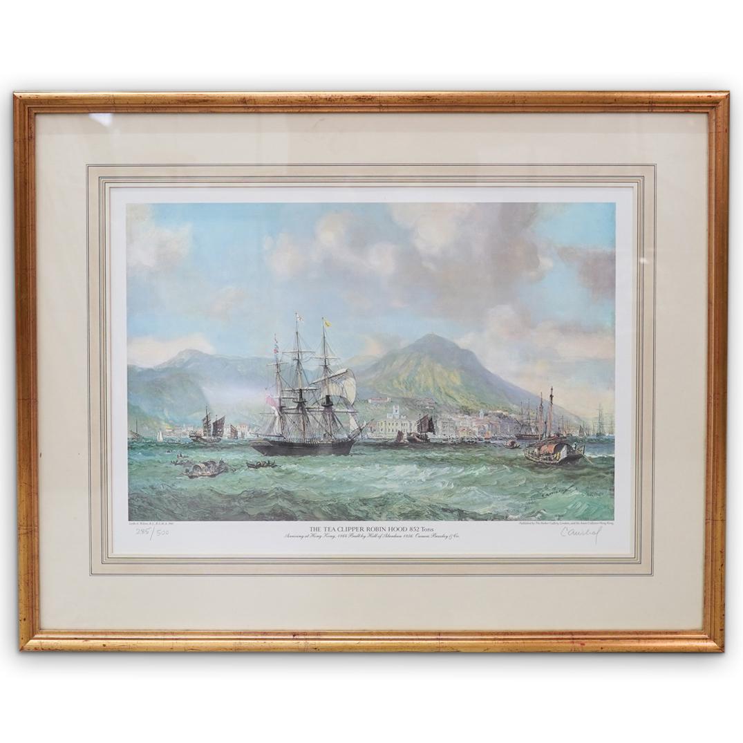 La Wilcox "The Tea Clipper Robin Hood 852 Tons" Signed (1 of 4)