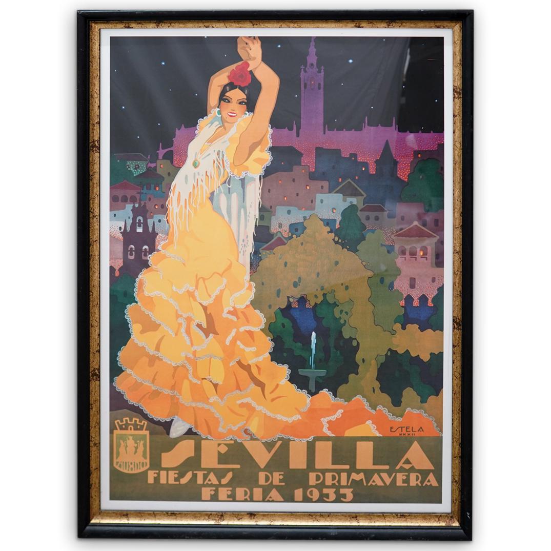 After Enrique Estela-Anton Sevilla Travel Poster (1 of 4)