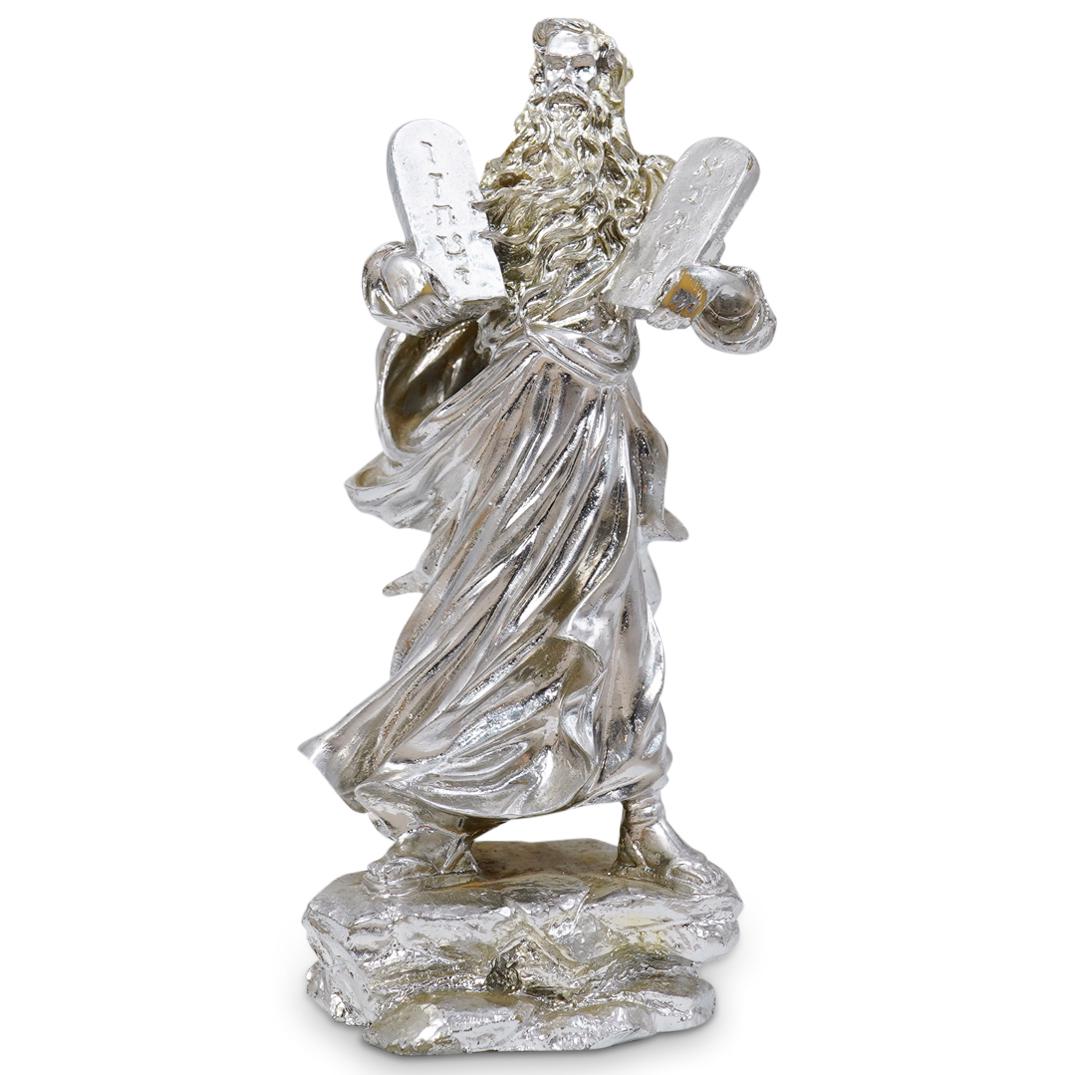 Judaica Silver Toned Wood Sculpture (1 of 3)