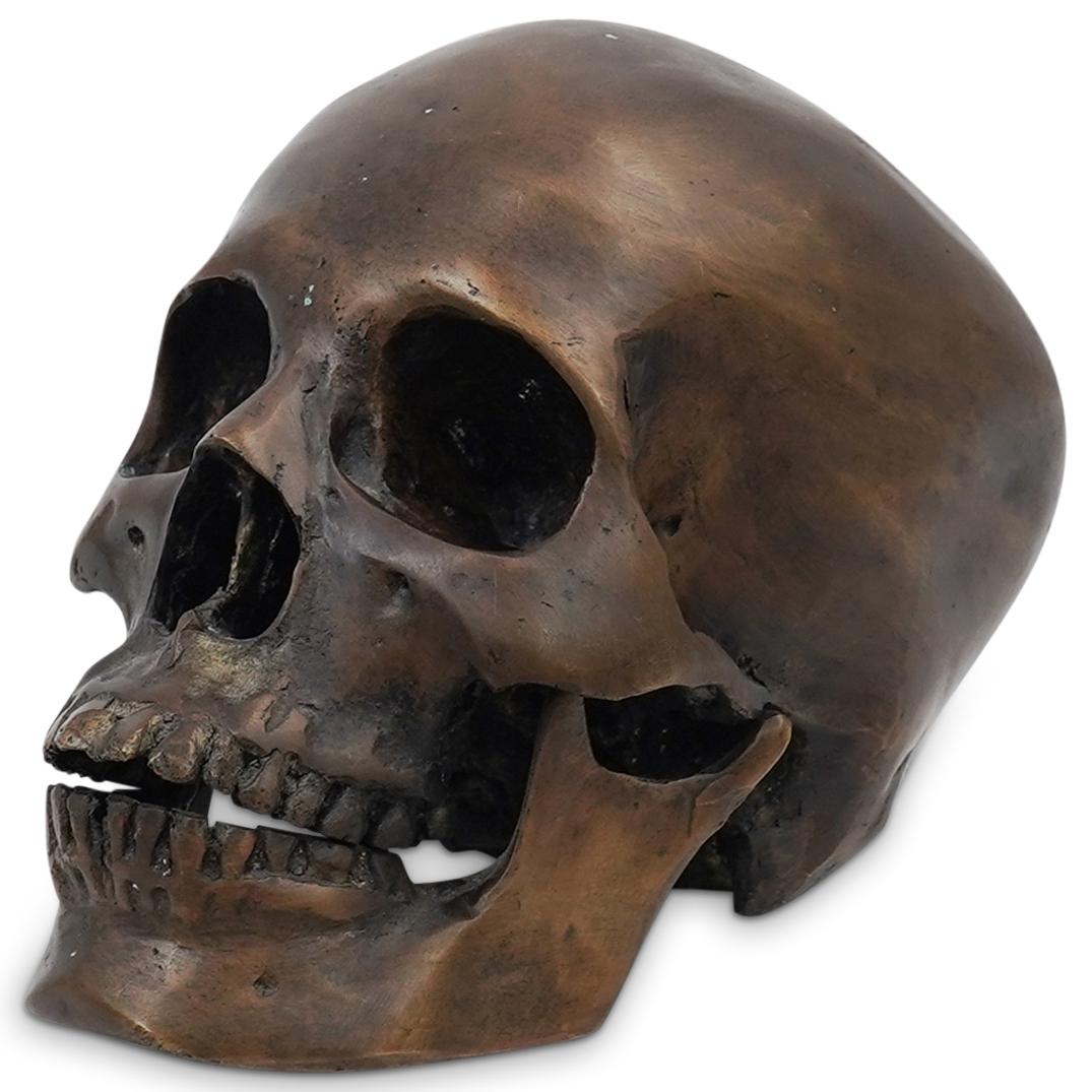 Vintage Bronze Mechanical Skull (1 of 5)