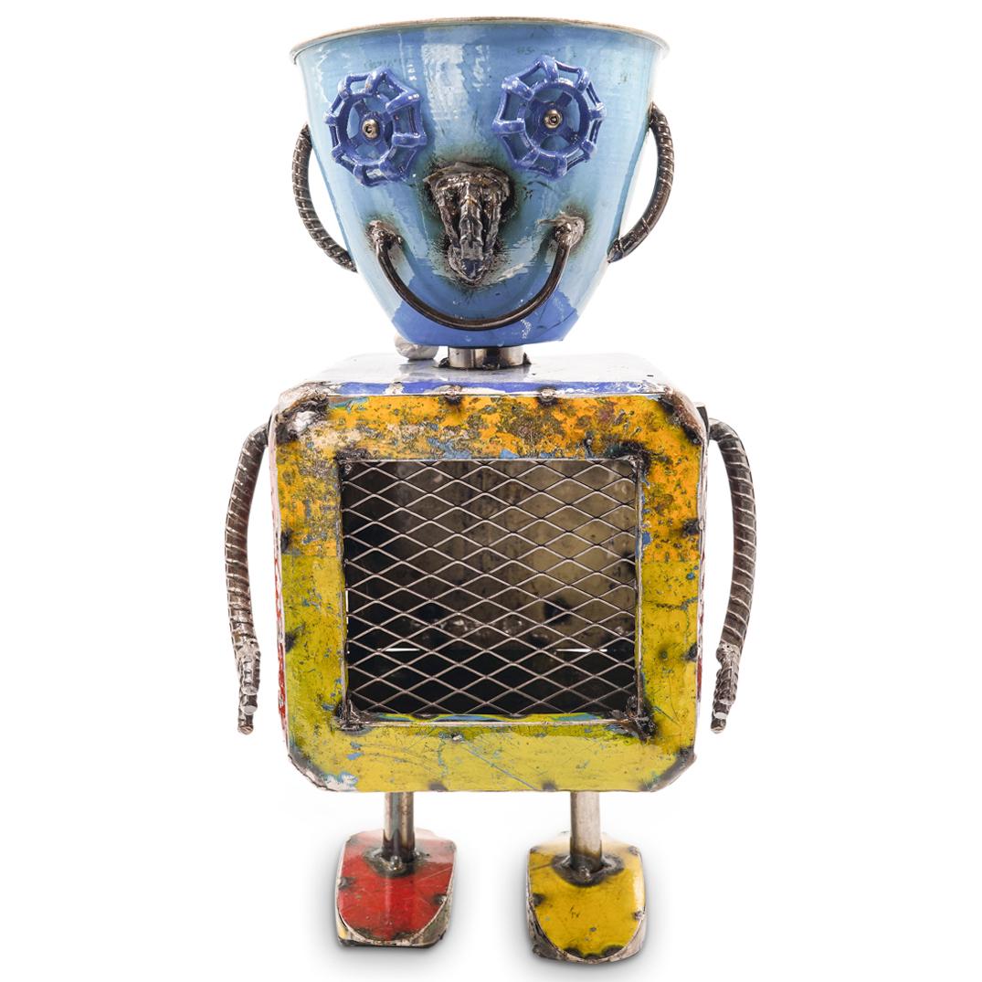 Eeieeio Scrap Metal Robot Planter (1 of 7)