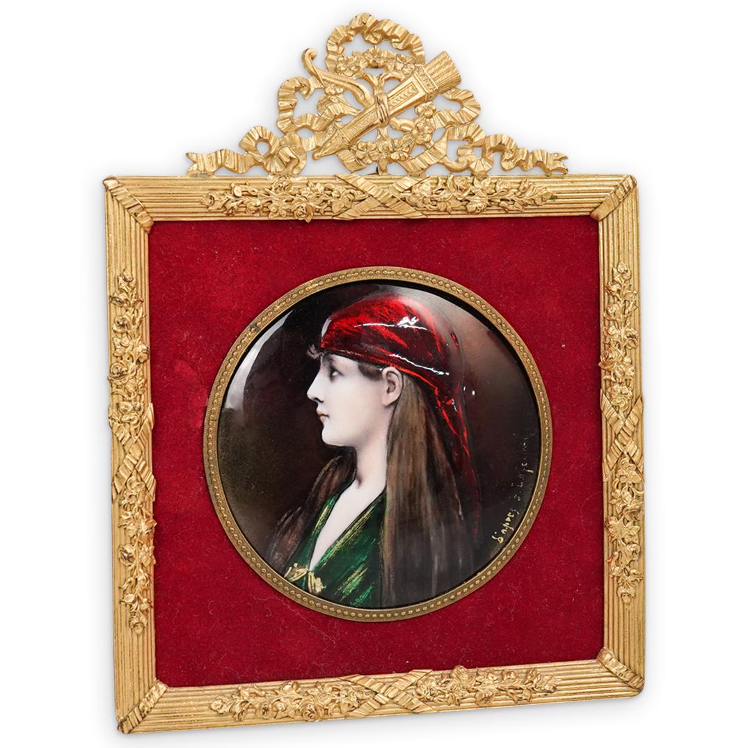 Antique Limoges Enamel On Copper Plaque (1 of 7)