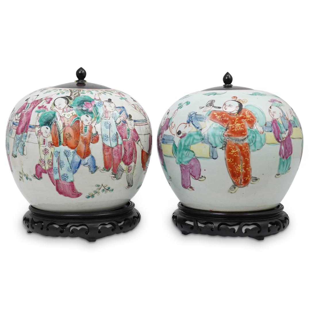 Chinese Porcelain Ginger Jars (1 of 3)