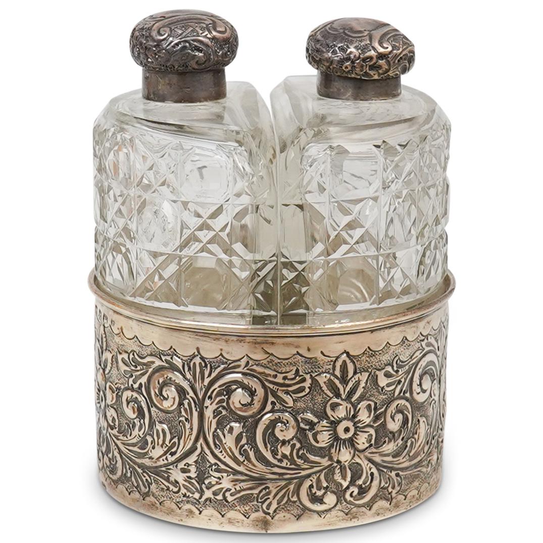 Silver & Crystal Vanity Bottles (1 of 5)