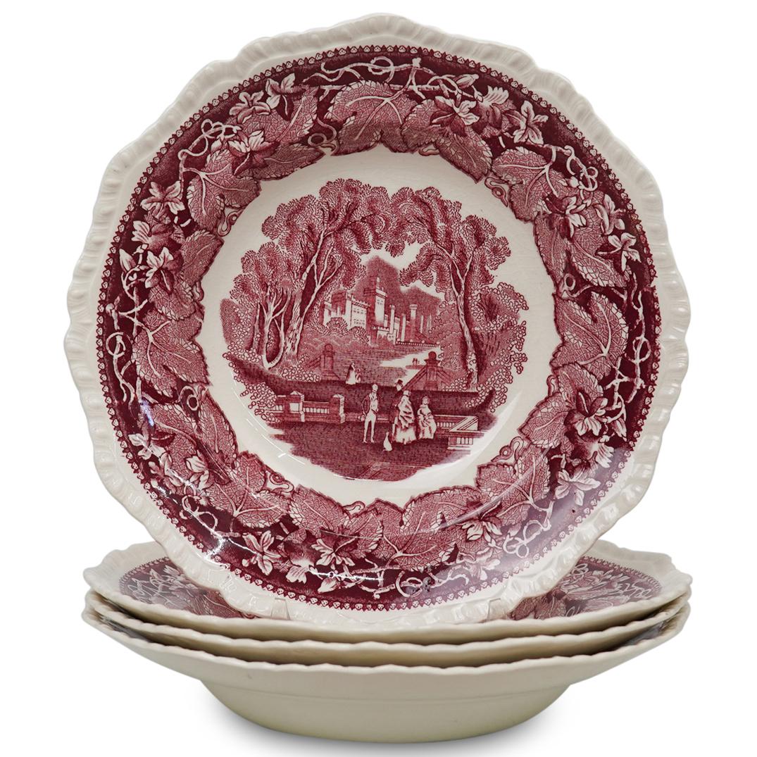 (4 Pc) Mason's Porcelain "Vista" Bowl Set (1 of 3)