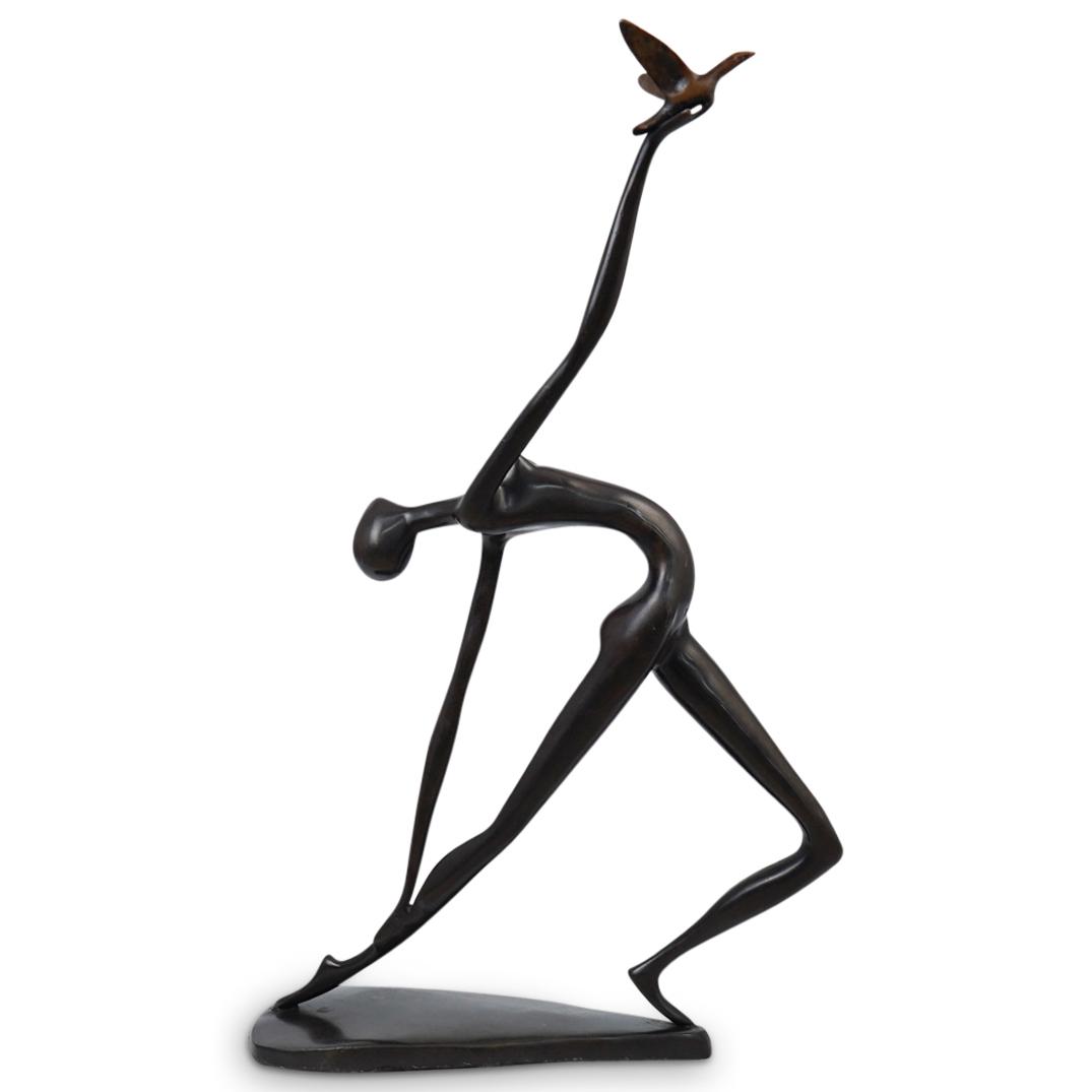 Figural Bronze Statue (1 of 4)