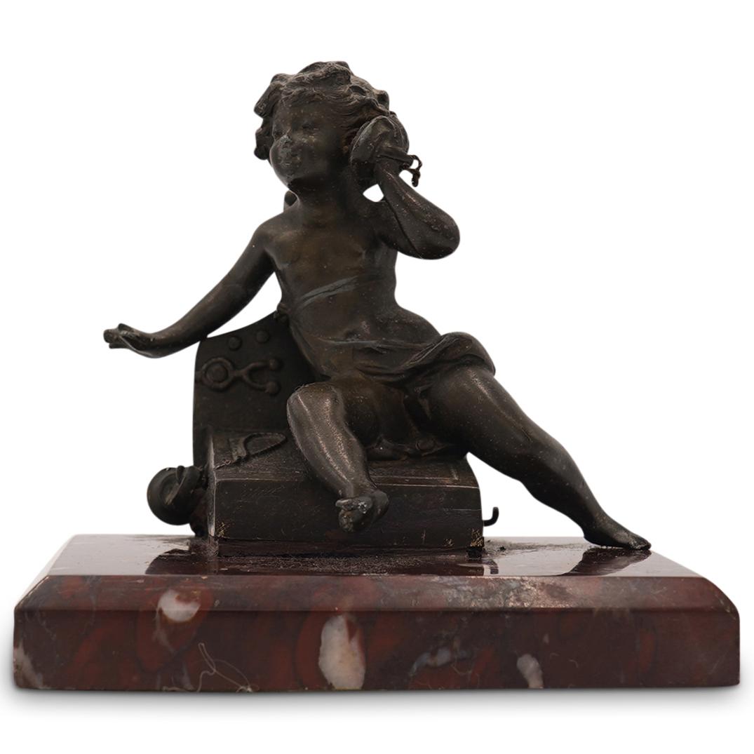 Antique Bronze Cherub Statue (1 of 3)