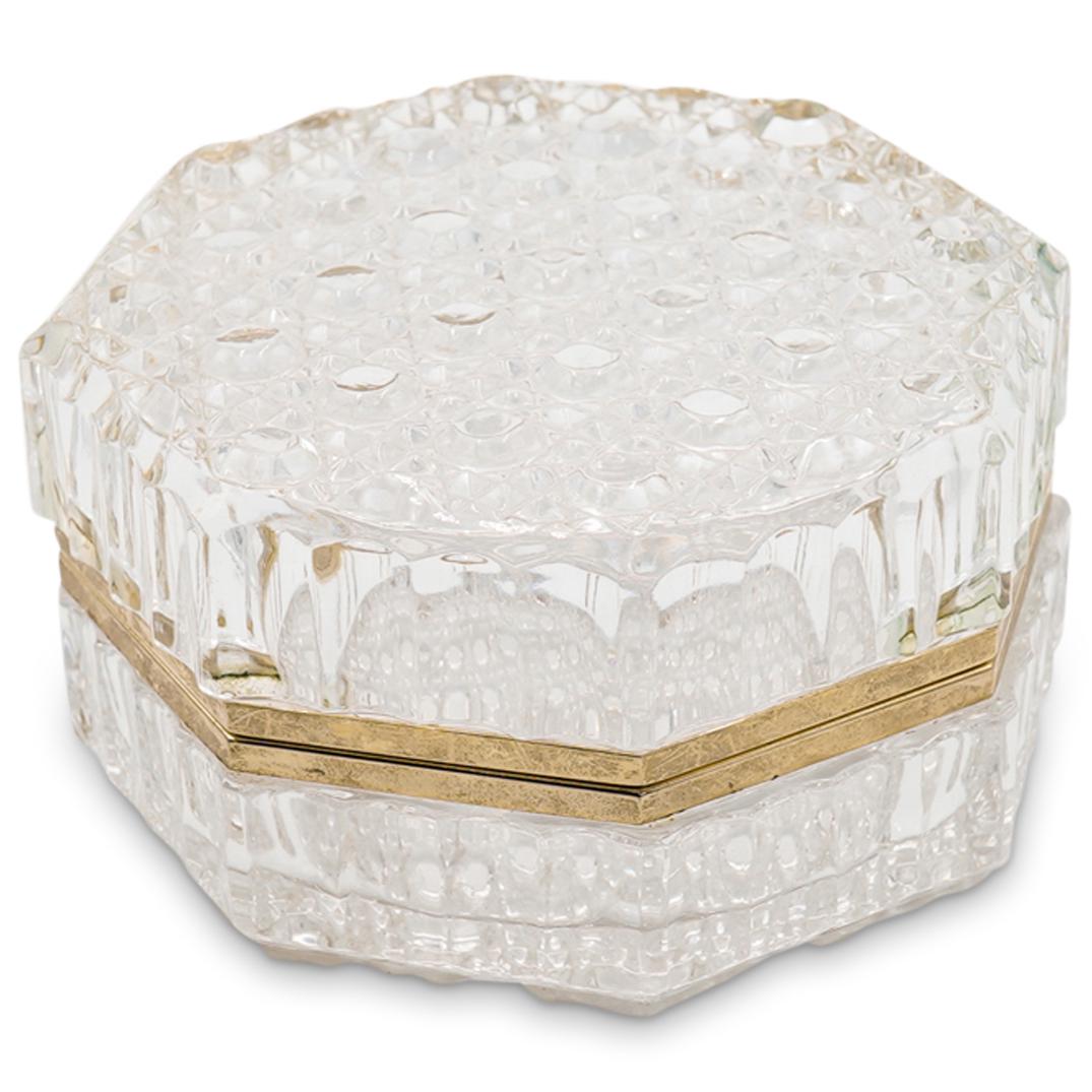 Gilt Bronze & Cut Crystal Lidded Box (1 of 3)