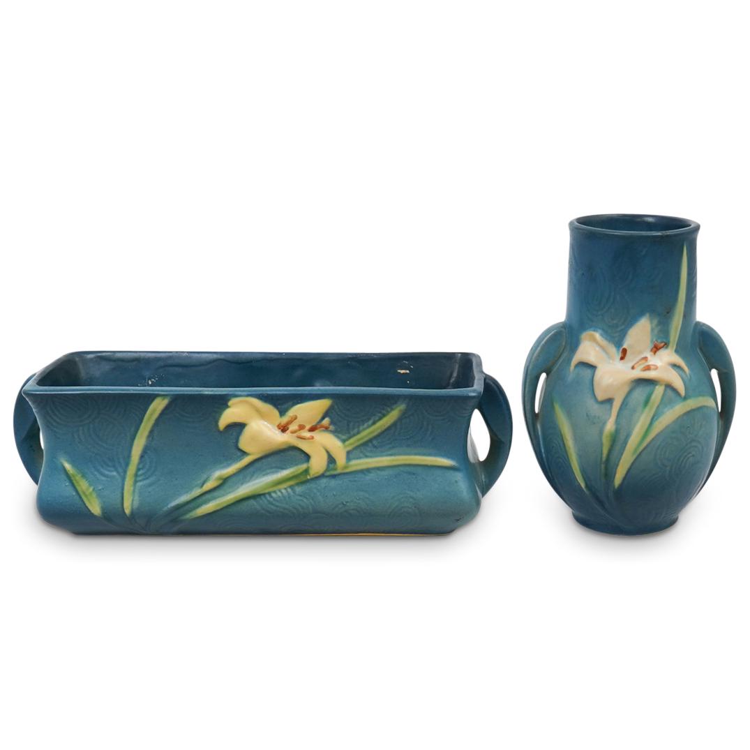 Roseville Pottery Planter & Vase (1 of 6)
