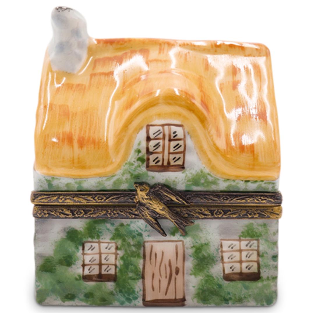 Limoges Porcelain House Pill Box (1 of 4)