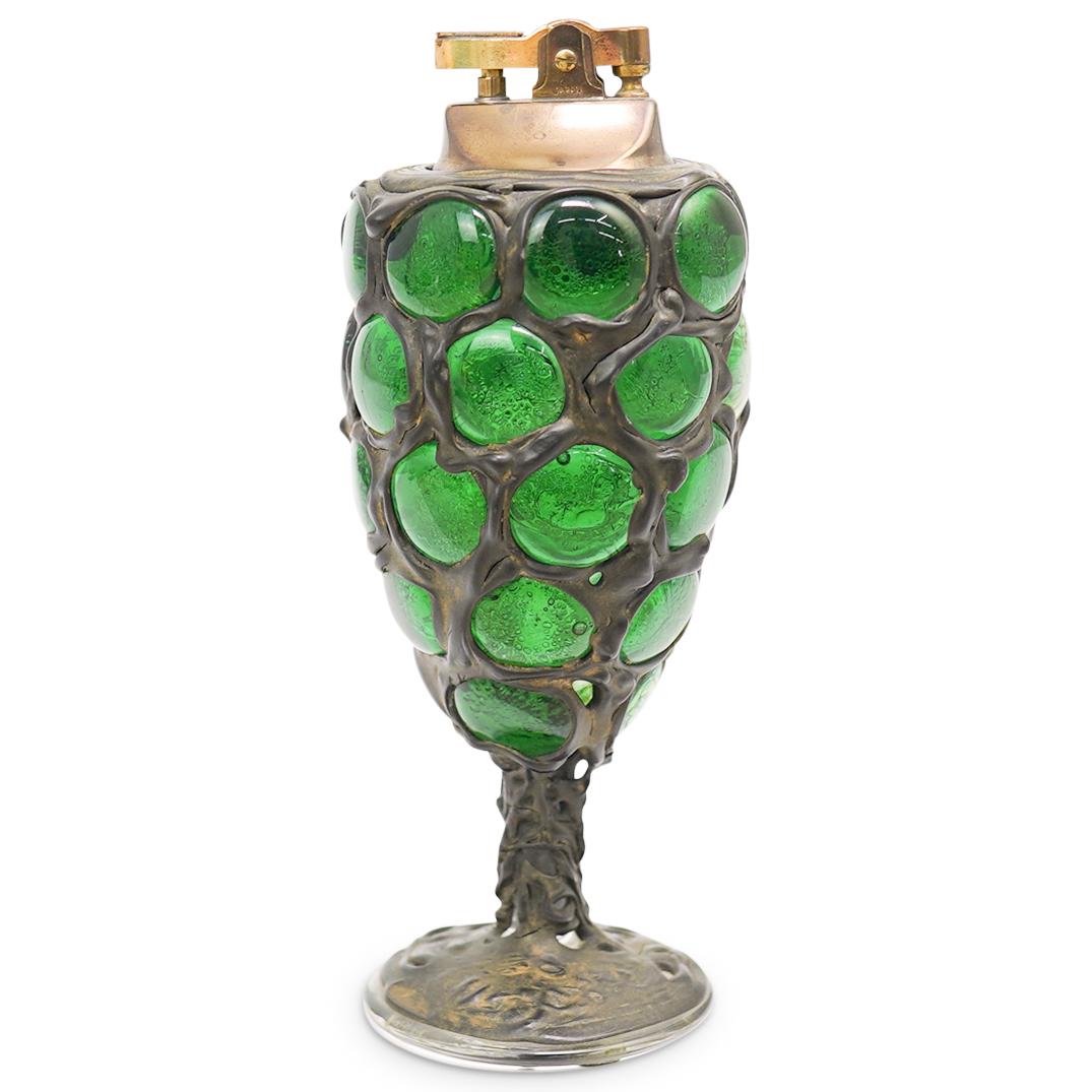 Bronze And Glass Table Lighter (1 of 3)