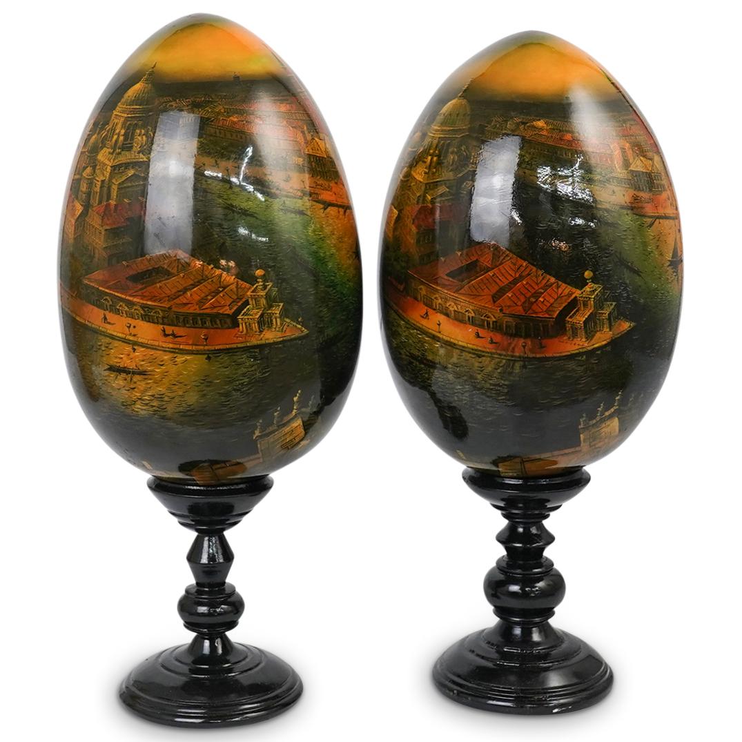 Pair Of Russian Painted Eggs (1 of 4)