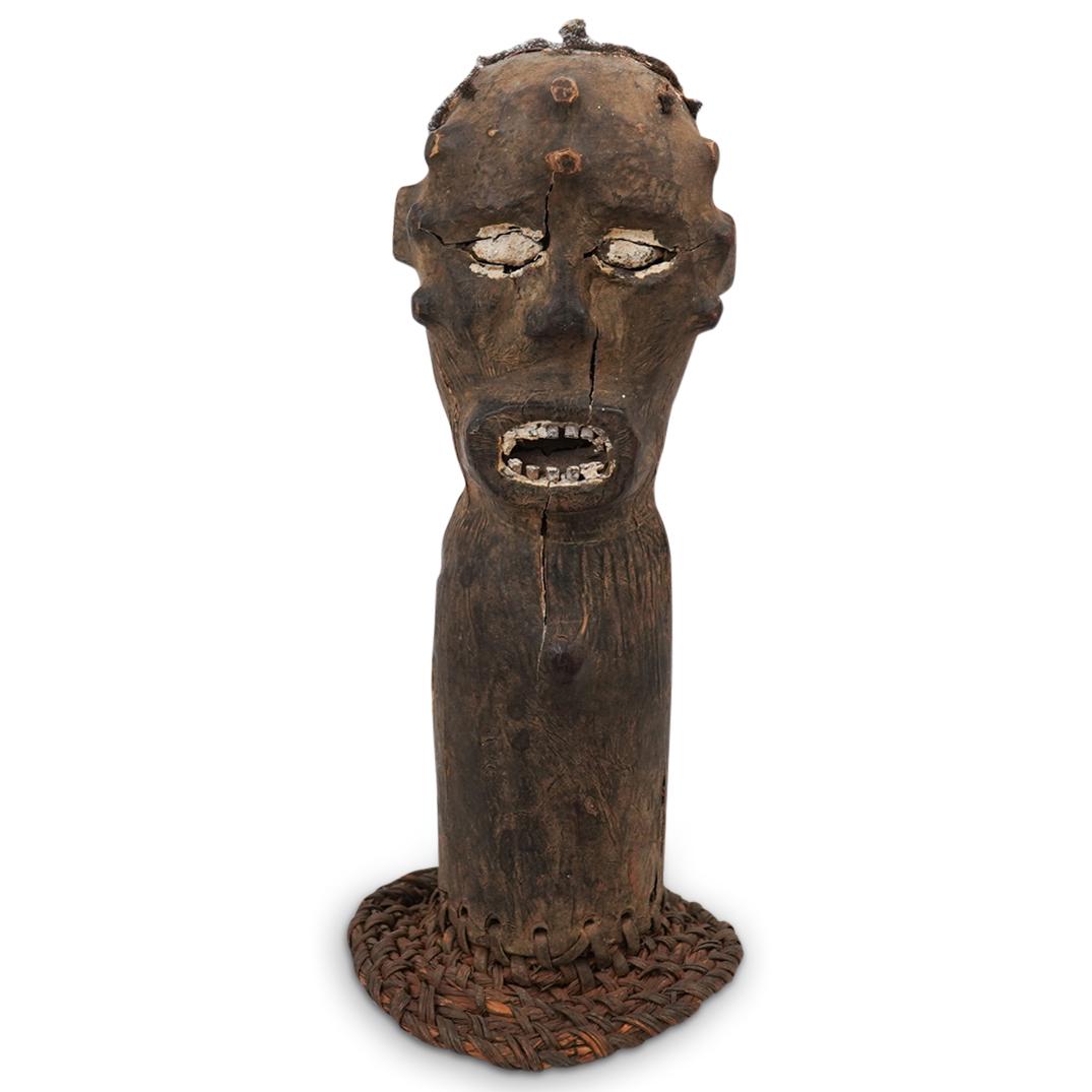 Antique African Ekoi Head Crest (1 of 5)