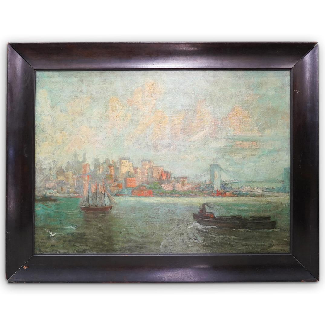 Antique Oil On Canvas Painting (1 of 5)