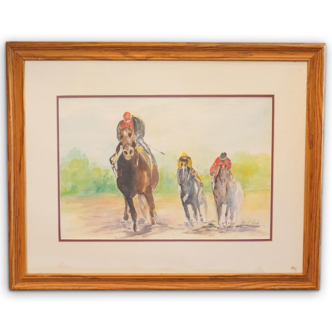 Iris J. Duke Signed Watercolor (1 of 4)