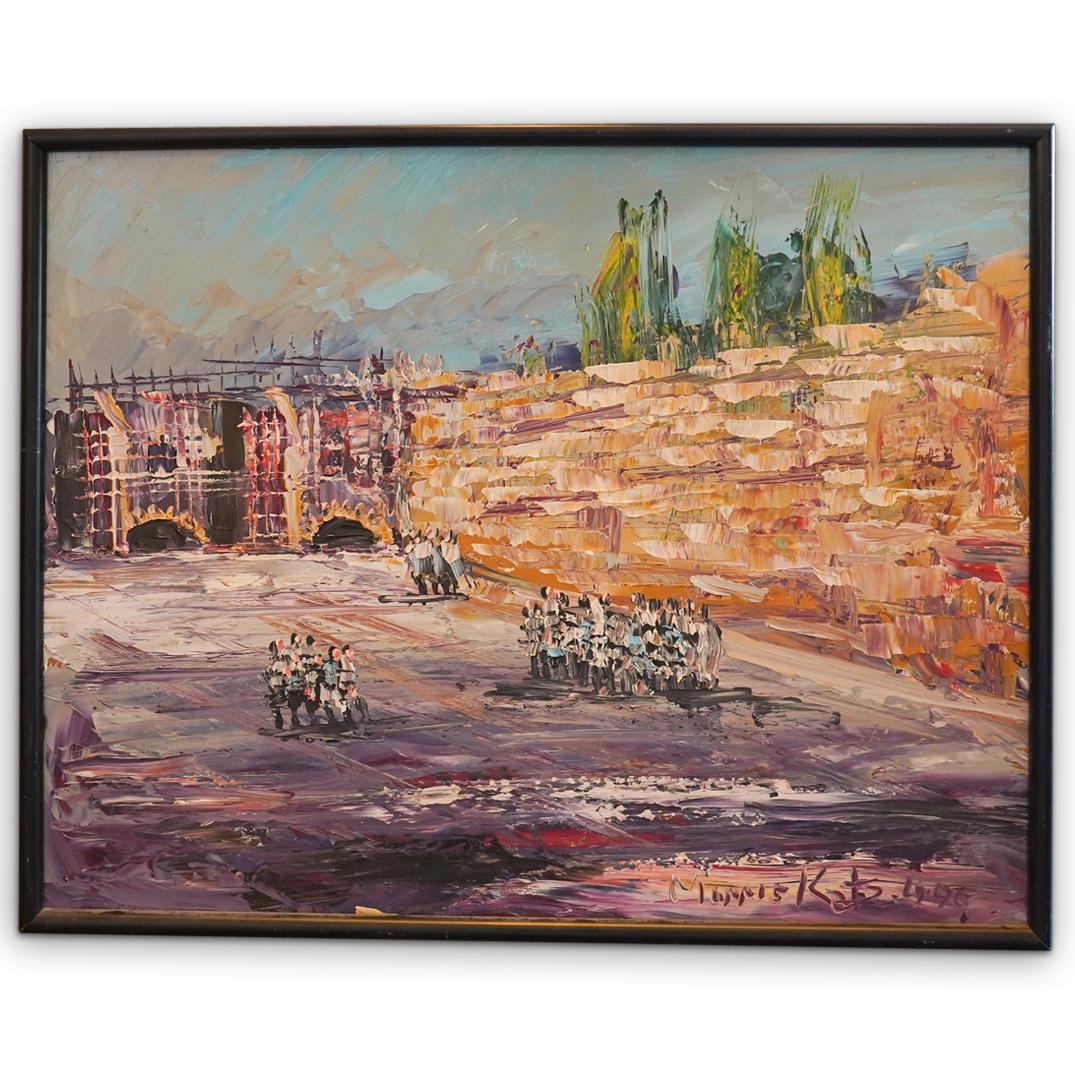 (2 Pc) Morris Katz Oil on Board Paintings (1 of 6)