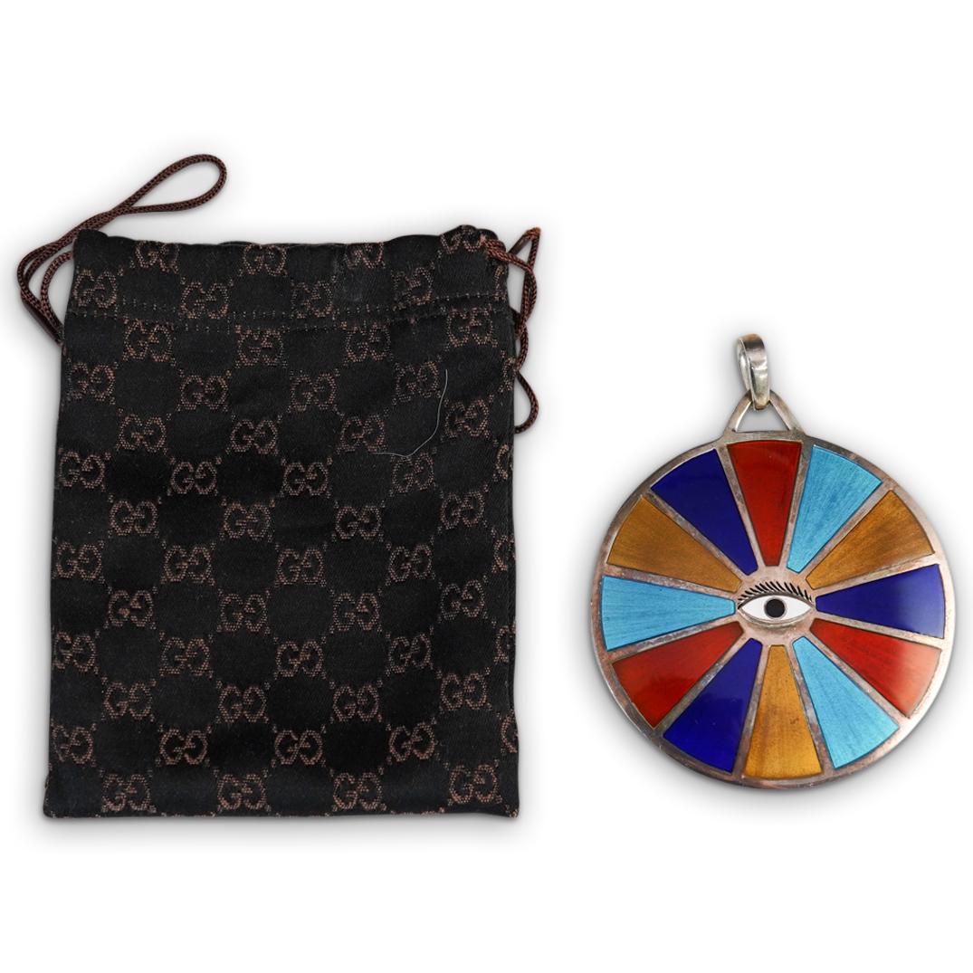 Sterling Enameled Gucci Medallion (1 of 4)