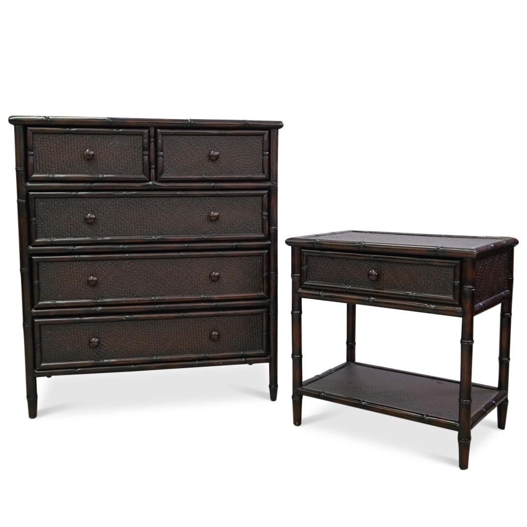 Bamboo Cabinet & Side Table (1 of 8)