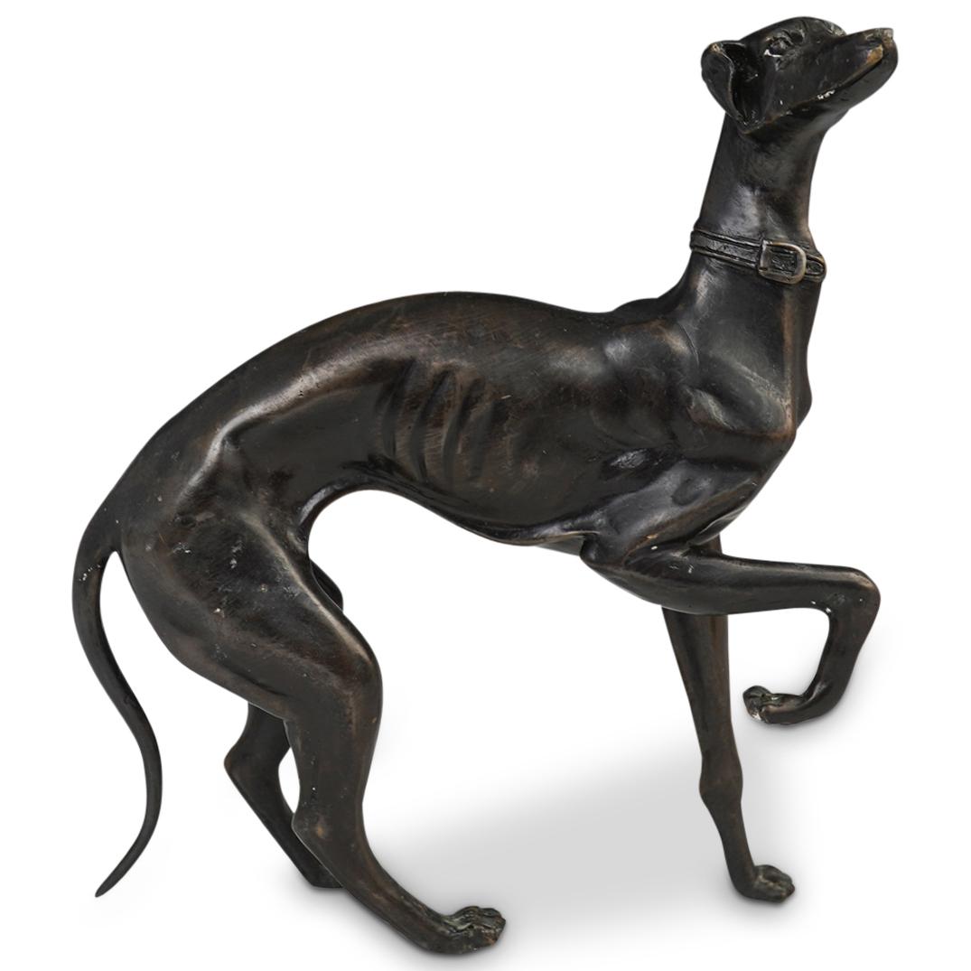 Vintage Bronze Greyhound (1 of 5)