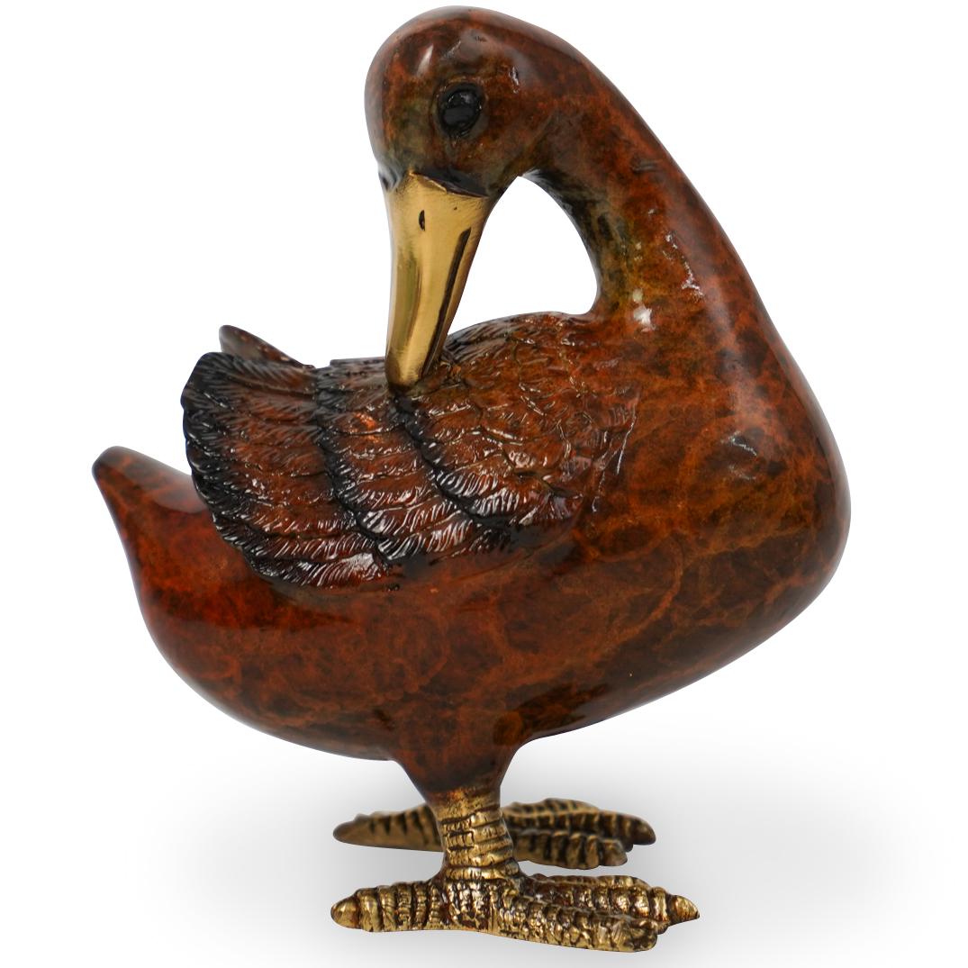 J. Moigniez Polychrome Bronze Duck (1 of 5)