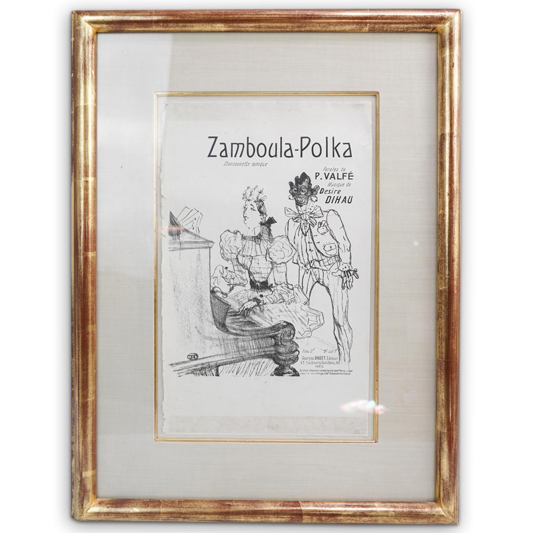 Henri de Toulouse-Lautrec "Zamboula Polka" Lithograph (1 of 3)