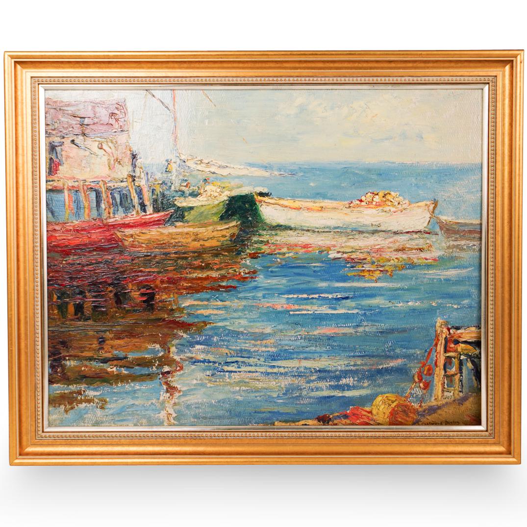 Samuel Chatwood Burton (American, 1881-1947) Acrylic on (1 of 3)