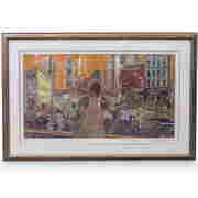 LeRoy Neiman (American, 1921 - 2012) "Harlem Streets" (1 of 5)