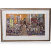 LeRoy Neiman (American, 1921 - 2012) "Harlem Streets" (1 of 5)