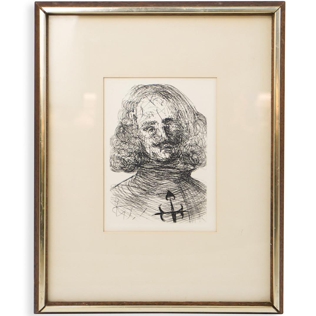 Salvador Dali (Spanish, 1904-1989) "Velazquez" Etching (1 of 4)