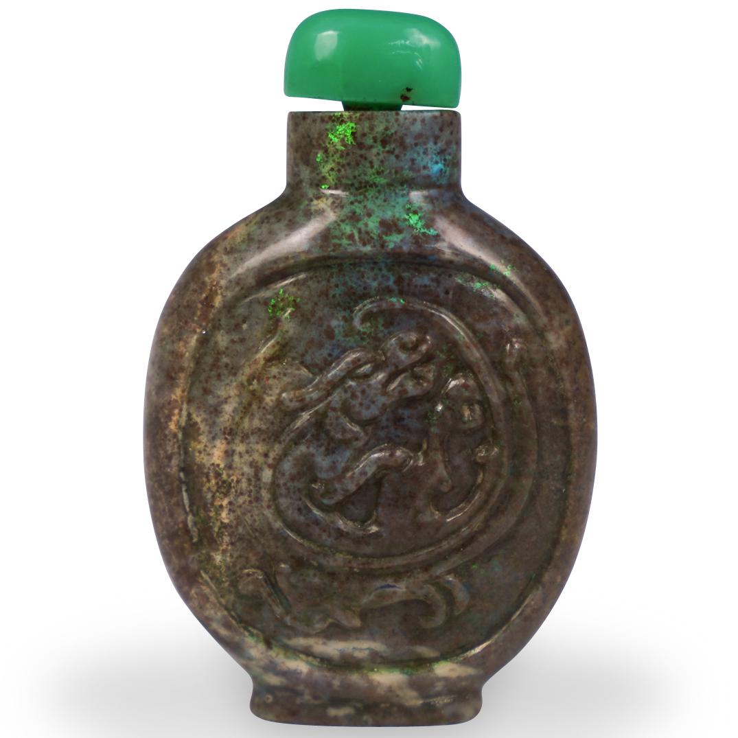 Chinese Carved Opal Snuff Bottle (1 of 2)