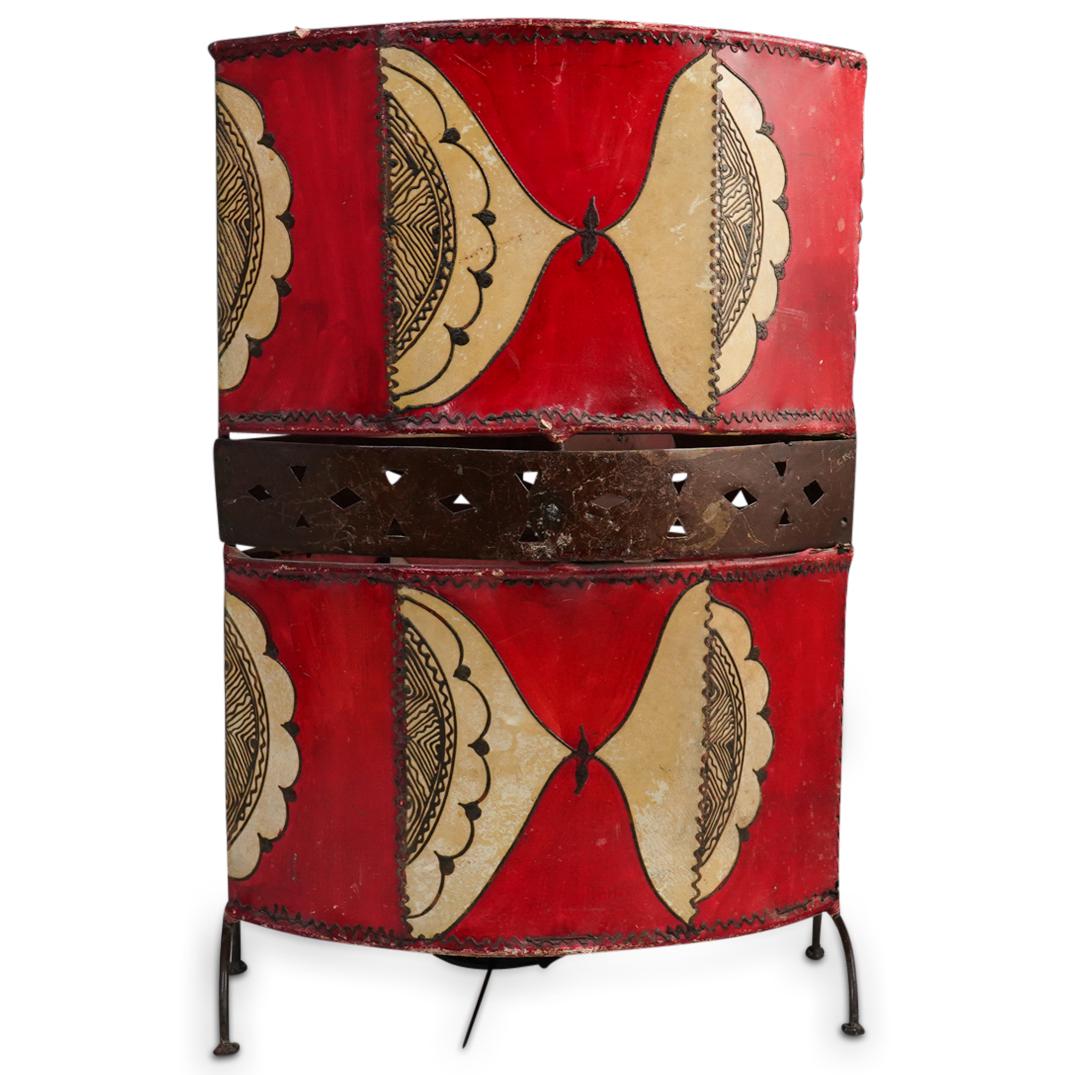 Vintage Moroccan Painted Lamp (1 of 5)