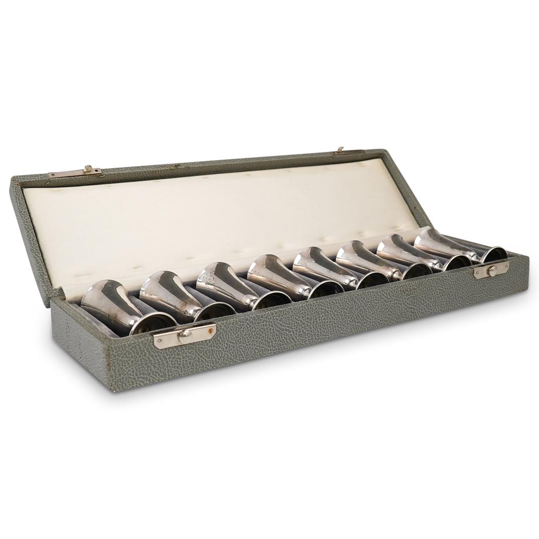 (8 pc) Sterling Shot Glass Set (1 of 4)