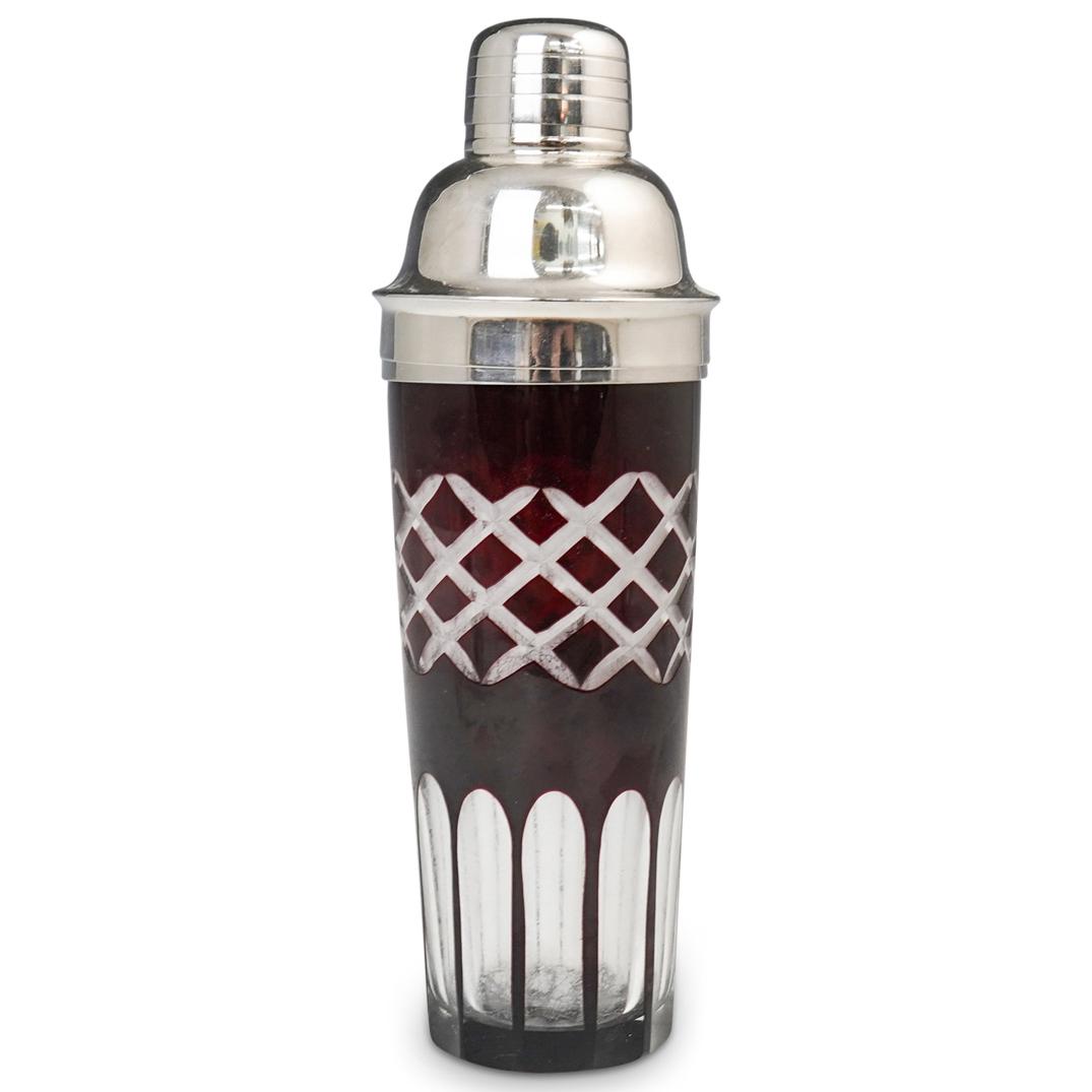 Ruby Cut Crystal Bar Shaker (1 of 3)