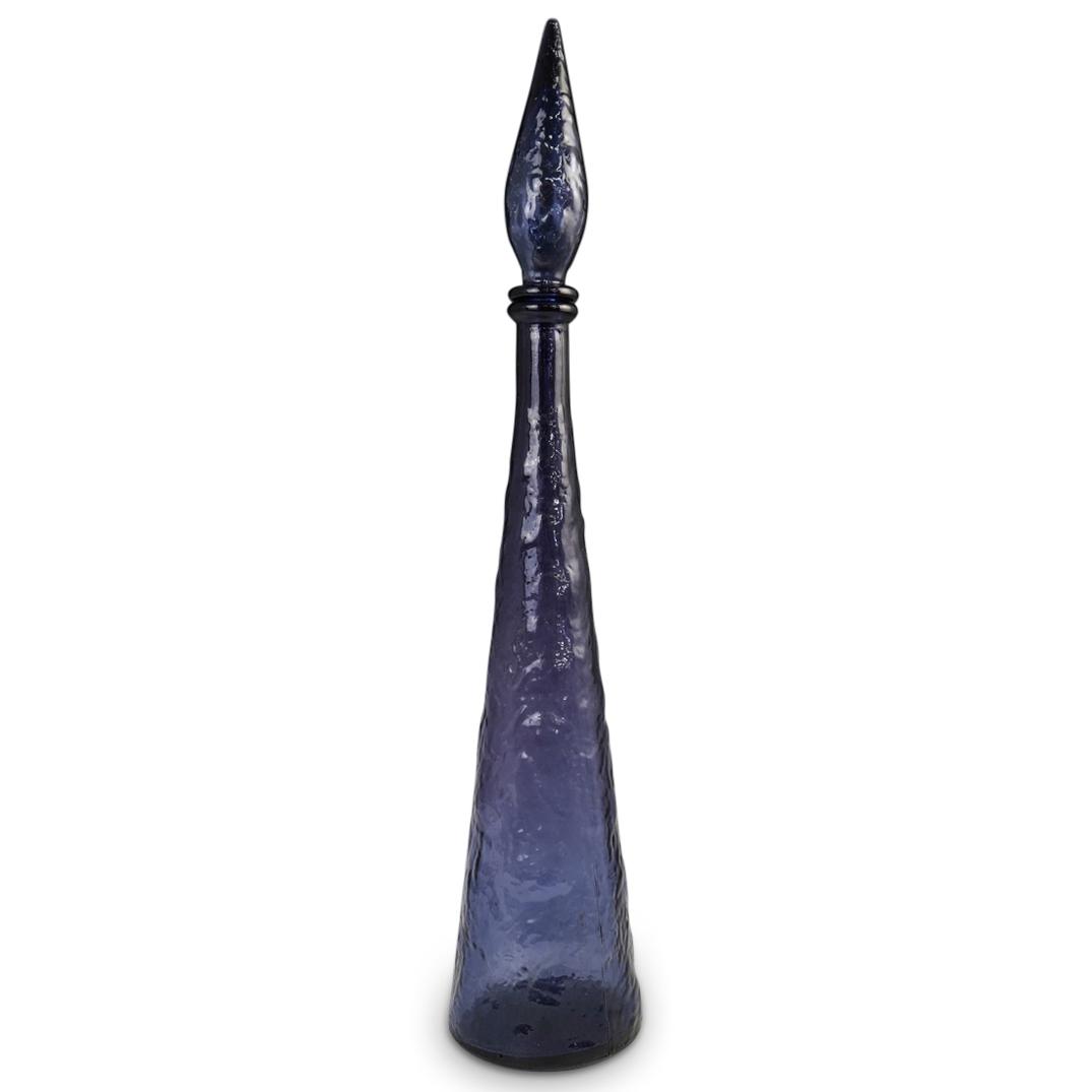 Decorative Purple Glass Decanter (1 of 3)