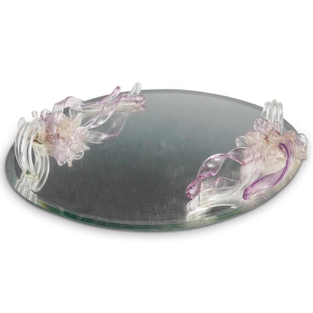 Art Glass Mirrored Tray (1 of 5)