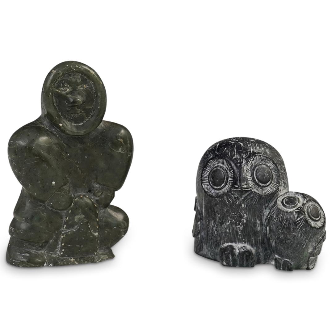 (2 Pc) Carved Hardstone Figurines (1 of 5)