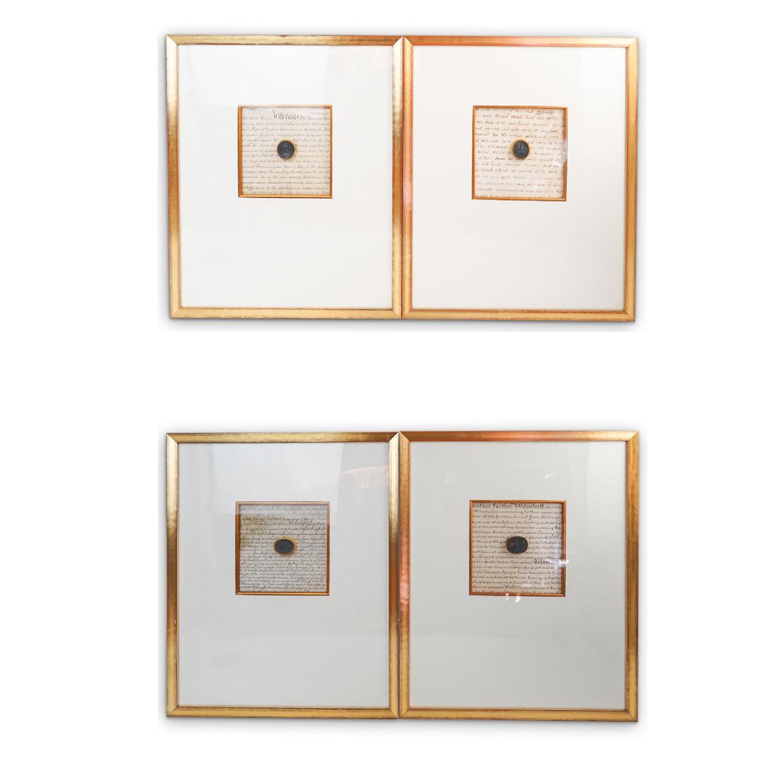 (4 Pc) 19th Century Green Intaglios (1 of 10)