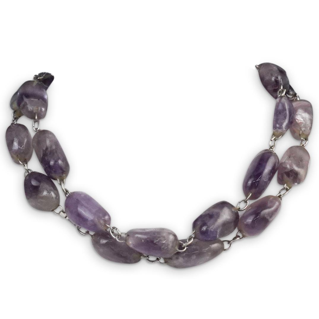 Polished Amethyst Necklace (1 of 4)